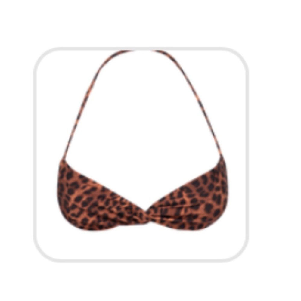 Monday Swimwear Cheetah Bathing Suit Top